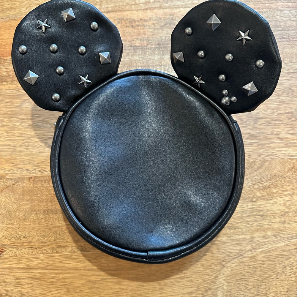 Tokyo Disneyland Resort TDR Japan Mickey Black Stud Shoulder Bag